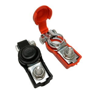 Universal Brass Battery Terminal Clamps Connectors Big Size Screw Terminal for Regular Car Battery Cable Positive Negative Types