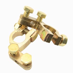 Brass Battery Terminals 162g/SET 12V 25V Brass Clamp Connect Wire Terminal Car Battery Terminal Copper Alloy
