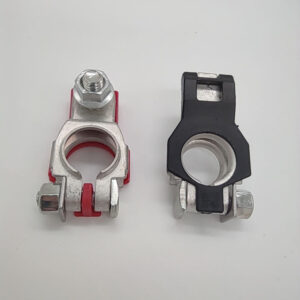 Tin plated brass 12V Quick Release Battery Terminal Clamp Connector with Cover Positive &Negative