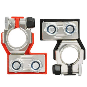 2-Way Car Battery Terminals Positive and Negative Brass Pole Terminals for Audio Truck Accessories