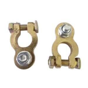 Brass Material Connector Clamp Battery Terminal Positive &Negative