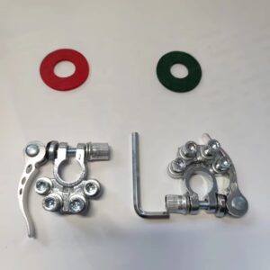 Matte Tin-Plated Brass Quick Release Screw Terminal Connector Clamp Adjust Disconnect Multi-Link Battery Terminal Anti-Corrosion