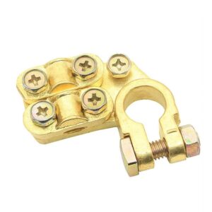 Brass Screw Terminal Connectors for Car Truck Marine Boat RV Vehicles Universal Terminal Clamp Clips for Top Post Battery