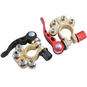 Brass Connector Clamp Quick Release / Adjust Disconnect Multi Link Battery Terminal Positive &Negative