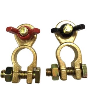 Wholesale Sales of Thickened Brass Automobile Positive and Negative Battery Connector Battery Pile Head Clip Battery Terminal