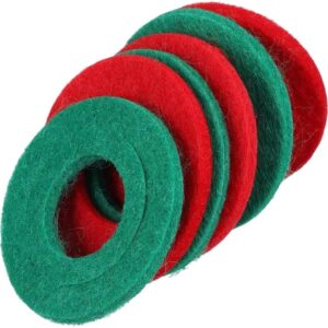 Battery Terminal Anti Corrosion Washers Fiber Battery Terminal Protector 1pcRed +1pc Green=1pair Blister Package