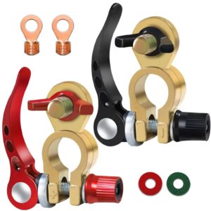 Brass Car Battery Pile Head Quick Disassembly RV Battery Thickened Clip Brass Quick Disassembly Battery Terminal