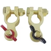 Wholesale High Quality Thickened Automobile Screw Terminal Positive Negative Battery Connector Battery Pile Brass Clip Terminal