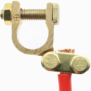 Heavy Duty Brass Screw Terminal Battery Connector Pile Head Clip for High-End Battery Systems