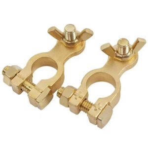Thickened Brass Automotive Battery Pile Head, Batteries Connector Clip Terminal Clamp