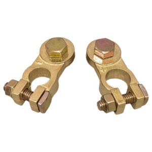 220G/SET  High Quality Thickened Automobile Screw  Heavy Positive Negative Battery Connector Battery Pile Brass Clip Terminal