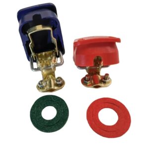 Brass Plated Color Thickened Iron 12V Battery Terminal and Plastic Quick Connect Wire Terminal Car Battery Terminal