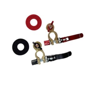 1 PAIR Battery Terminals Brass Quick Release Auto Connector  Bornes Cable Terminal Adapter Clamps Clip Screw Top Post