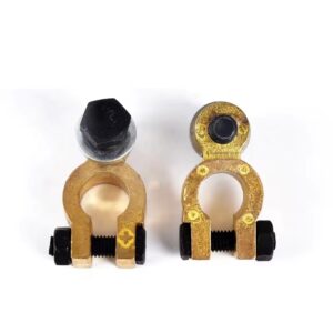 Automobile Pure Brass  Column Connector Connecting Wire Battery  Terminal Clamp Positive &Negative